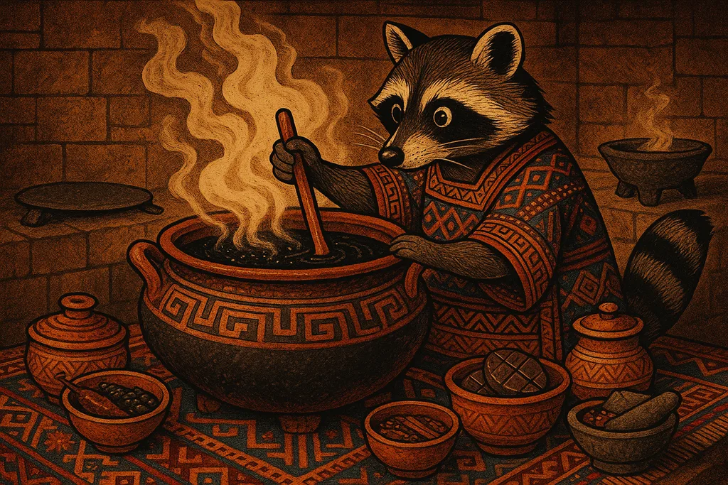 Cooking the mole negro
