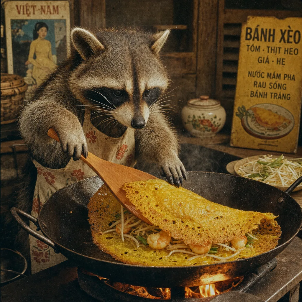 Folding the crispy crepe