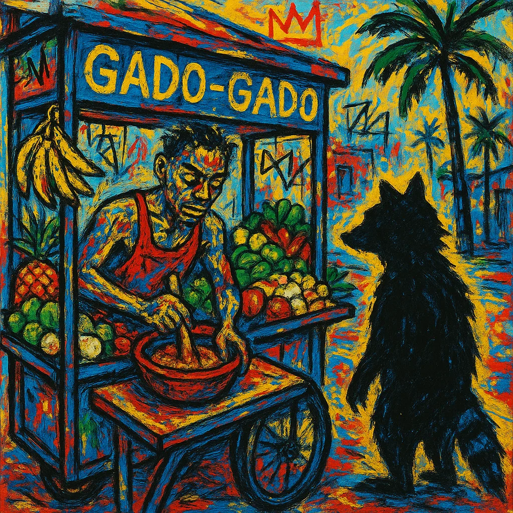 Indonesian street food scene